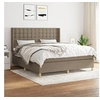 Image de Boxspring met matras stof taupe 180x200 cm3132333