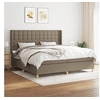 Image de Boxspring met matras stof taupe 200x200 cm3132341