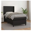 Image de Boxspring met matras kunstleer zwart 100x200 cm3132363
