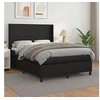 Image de Boxspring met matras kunstleer zwart 140x190 cm3132375
