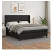 Image de Boxspring met matras kunstleer zwart 180x200 cm3132393