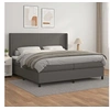 Image de Boxspring met matras kunstleer grijs 200x200 cm3132403