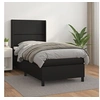 Image de Boxspring met matras kunstleer zwart 100x200 cm3132423