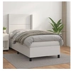 Image de Boxspring met matras kunstleer wit 100x200 cm3132424
