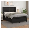 Image de Boxspring met matras kunstleer zwart 140x200 cm3132441