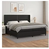 Image de Boxspring met matras kunstleer zwart 200x200 cm3132459