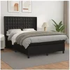 Image de Boxspring met matras kunstleer zwart 140x200 cm3132501