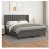 Image de Boxspring met matras kunstleer grijs 160x200 cm3132511