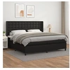Image de Boxspring met matras kunstleer zwart 200x200 cm3132519