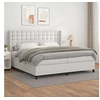 Image de Boxspring met matras kunstleer wit 200x200 cm3132520