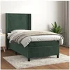 Image de Boxspring met matras fluweel donkergroen 90x200 cm3132540