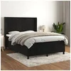 Image de Boxspring met matras fluweel zwart 140x190 cm3132557