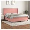 Image de Boxspring met matras fluweel roze 160x200 cm3132572