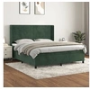 Image de Boxspring met matras fluweel donkergroen 180x200 cm3132576