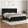 Image de Boxspring met matras fluweel zwart 200x200 cm3132581