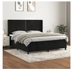 Image de Boxspring met matras fluweel zwart 180x200 cm3132635