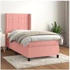 Image de Boxspring met matras fluweel roze 80x200 cm3132650