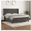 Image de Boxspring met matras fluweel donkergrijs 160x200 cm3132688