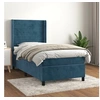Image de Boxspring met matras fluweel donkerblauw 90x190 cm3132715