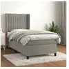 Image de Boxspring met matras fluweel lichtgrijs 90x190 cm3132771