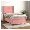 Image de Boxspring met matras fluweel roze 100x200 cm3132788