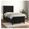 Image de Boxspring met matras fluweel zwart 90x190 cm3132833