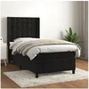Image de Boxspring met matras fluweel zwart 90x200 cm3132899