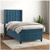 Image de Boxspring met matras fluweel donkerblauw 100x200 cm3132907
