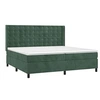 Image de Boxspring met matras fluweel donkergroen 200x200 cm3132942
