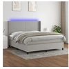Image de Boxspring met matras en LED stof lichtgrijs 180x200 cm3138173