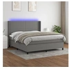 Image de Boxspring met matras en LED stof donkergrijs 180x200 cm3138174