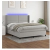 Image de Boxspring met matras en LED stof lichtgrijs 180x200 cm3138253