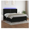 Image de Boxspring met matras en LED stof zwart 180x200 cm3138255
