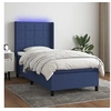 Image de Boxspring met matras en LED stof blauw 90x190 cm3138283