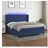 Image de Boxspring met matras en LED stof blauw 160x200 cm3138411