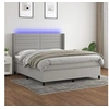 Image de Boxspring met matras en LED stof lichtgrijs 180x200 cm3138413