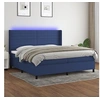 Image de Boxspring met matras en LED stof blauw 200x200 cm3138427