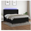 Image de Boxspring met matras en LED stof zwart 180x200 cm3138495