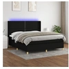 Image de Boxspring met matras en LED stof zwart 180x200 cm3138815