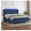 Image de Boxspring met matras en LED stof blauw 180x200 cm3138819