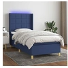 Image de Boxspring met matras en LED stof blauw 90x200 cm3138851