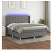 Image de Boxspring met matras en LED stof donkergrijs 180x200 cm3138894