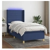 Image de Boxspring met matras en LED stof blauw 80x200 cm3138915
