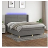 Image de Boxspring met matras en LED stof donkergrijs 180x200 cm3138974