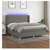 Image de Boxspring met matras en LED stof donkergrijs 180x200 cm3139054