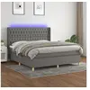 Image de Boxspring met matras en LED stof donkergrijs 180x200 cm3139134