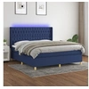 Image de Boxspring met matras en LED stof blauw 180x200 cm3139139