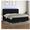 Image de Boxspring met matras en LED stof zwart 200x200 cm3139143