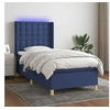 Image de Boxspring met matras en LED stof blauw 80x200 cm3139155