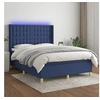 Image de Boxspring met matras en LED stof blauw 140x190 cm3139195